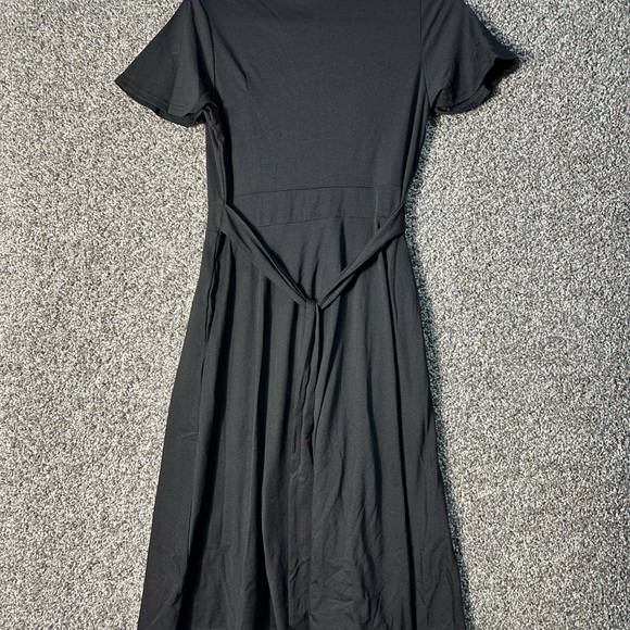 NWT women’s Pinup fashion Wrap V Neck Midi dress SZ Medium - Picture 7 of 10